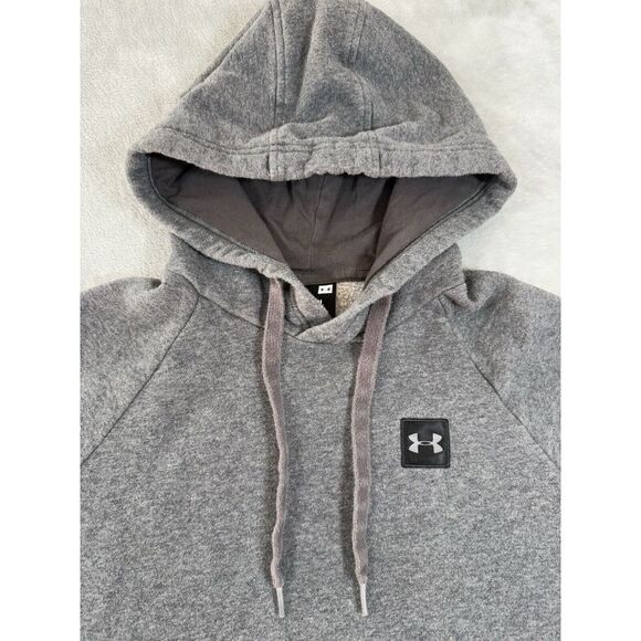 Under Armour Hoodie‎ Mens Small Grey Rival Fleece Pullover - Picture 5 of 9